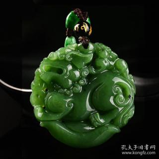 新疆和田玉貔貅挂件项坠元宝貔貅碧玉玉石吊坠男款皮丘时尚男女送鉴定