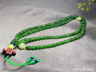 和田玉碧玉项链,一世芳华